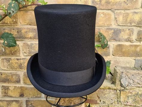 Very Tall Top Hat Men Women Tall Top Hat Stylish Satin Etsy Uk