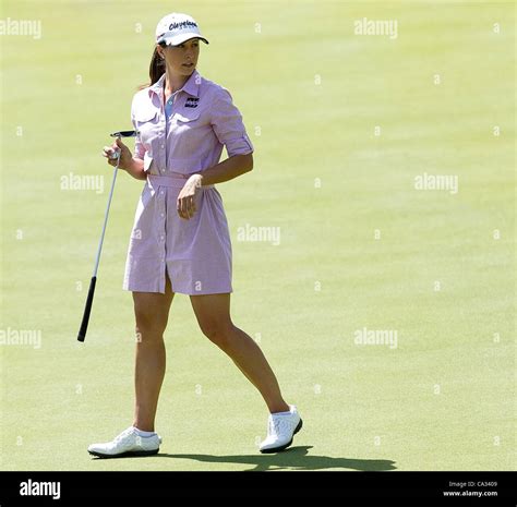 Paige Mackenzie of the United States in action during the first round 