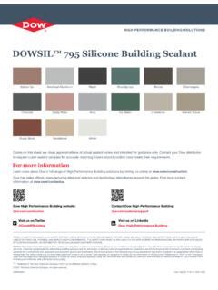 DOWSIL 795 Silicone Building Sealant Color Selector Guide Preview