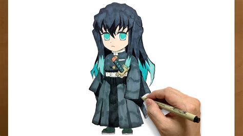 Anime Drawing How To Draw Chibi Style Muichiro Tokito From Demon