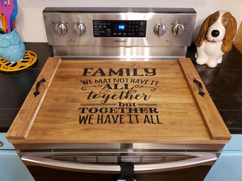 Custom Stove Top Cover Wood Stove Cover Noodle Board Rustic Stove Top Cover Custom