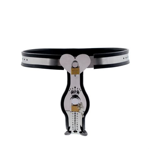 FEMALE CHASTITY BELT ANAL PLUG DILDO LZ Chastity Cage