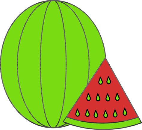 Watermelon Icon or Symbol in Green And Red Color. 24325294 Vector Art ...