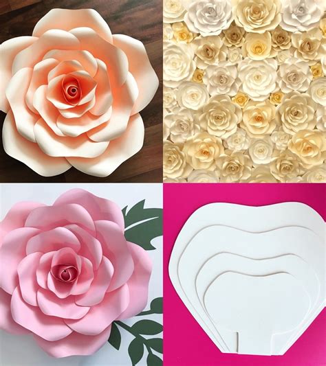 DIY Molde De Flor De Papel Gigante De Frente Para O Mar