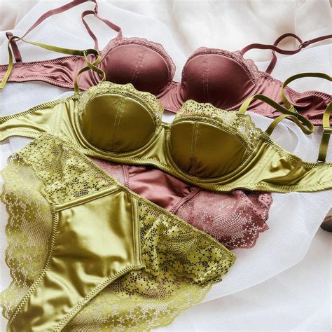 Conjunto De Soutien De Renda Aço Juvenil Push Up Lingerie Conforto Mulher Seda Roupa Íntima