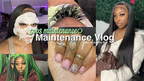 500 Maintenance Vlog Manicure Pedicure New Hair Lashes Face