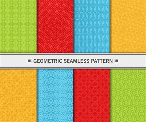 Conjunto Geom Trico De Patrones Sin Fisuras Vector En Vecteezy