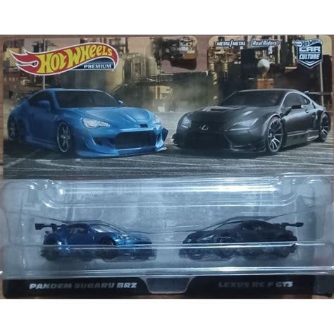 Jual Hot Wheels Premium Twin Pack Pandem Subaru BRZ Lexus RC F GT