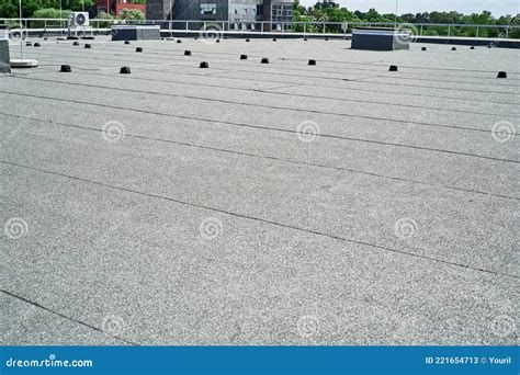 Flat Roof Protective Covering With Bitumen Membrane For Waterproofing