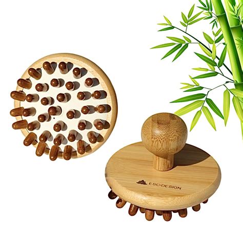 Escodesign Bamboo Brush For Hair Growth Natural Wooden