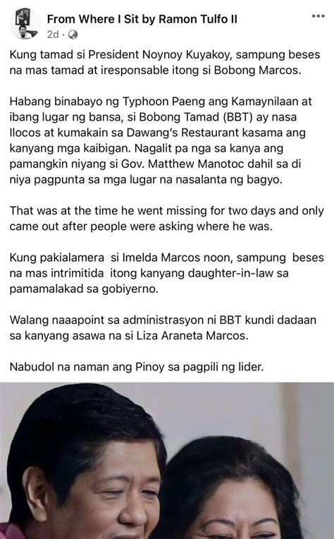 Davaomigrant On Twitter Bitterness Galore Na Naman Ang Mga Tulfo Na