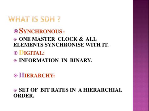 sdh  pdh powerpoint    id