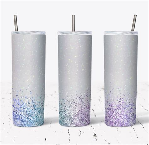 20 Oz White Unicorn Glitter Sublimation Tumbler Design Etsy