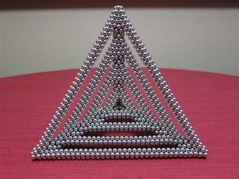 Quadruple Tetrahedron Made With 2100 Zen Magnets Flickr