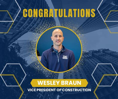 Congratulations Wes Fritz Wahlfield Construction Comstock Park Mi