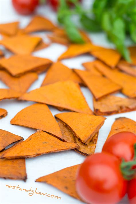 tomato  basil lentil chips recipe oil   healthy