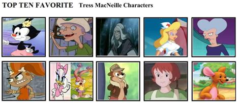 Top Ten Favorite Tress Macneille Characters By Mlp Vs Capcom On Deviantart