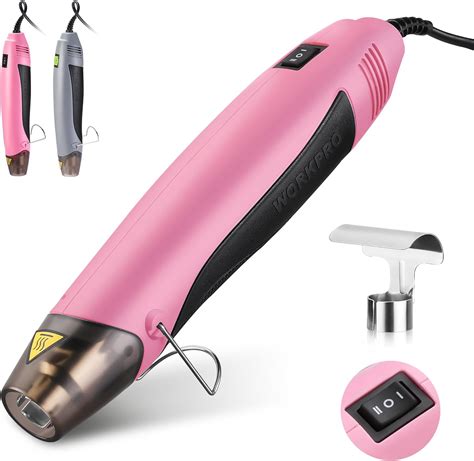 WORKPRO Heat Gun 400W Mini Hot Air Gun With Reflector Nozzle 2 Temp Settings 482 250 842