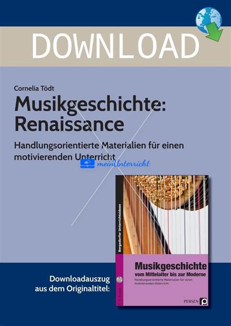 Musikgeschichte Renaissance Meinunterricht