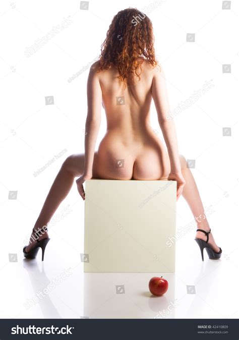 Naked Beautiful Woman On White Background Stock Photo Shutterstock