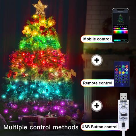 Usb Led Luzes De Natal Fairy String Light Smart Bluetooth Dreamcolor