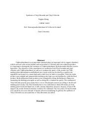synthesis  trityl bromide  trityl chloridedocx synthesis