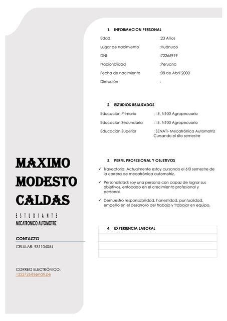 CURRICULUM VITAE Julio UDocz