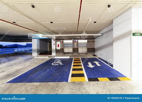 Parking Garage Interior in Hospital Stock Image - Image of ...