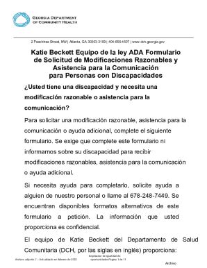 Fillable Online Dch Georgia Georgia Department Of Community Health