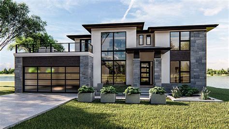 Contemporary Style House Plans & Floor Plans