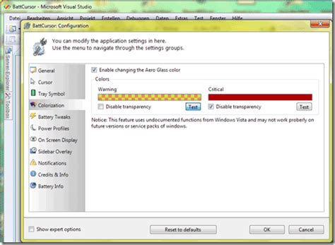 Battcursor Laptop Battery Meter Display Power Level Notifications