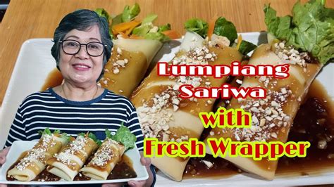 Pampanga Lumpiang Sariwa With Fresh Lumpia Wrapper Youtube