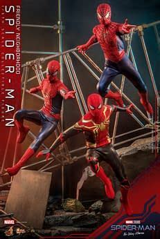 The Final Spider Man No Way Home Spidey Swings Into Hot Toys Hot Toys Spiderman Spiderman