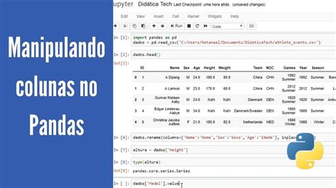 Manipulando Colunas Em Um Dataframe Pandas Python Para Machine