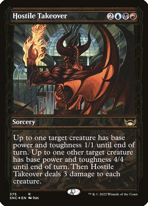Hostile Takeover · Streets of New Capenna (SNC) #375 · Scryfall Magic ...