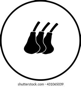 Fuck Symbol Icon Black Color Circle Stock Vector Royalty Free
