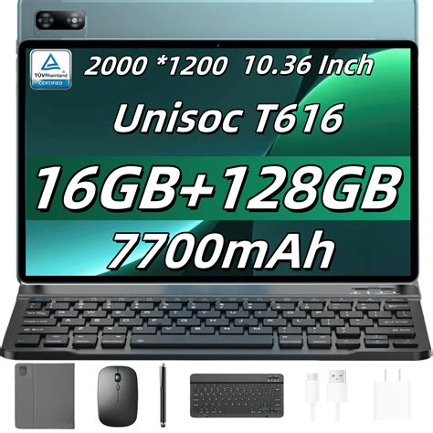 Android Tablet with Keyboard, Headwolf 10 inch 2 in 1 Tablet with Case
