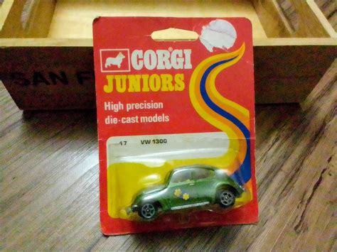 Vintage 1973 Corgi Juniors Volkswagen Beetle Whizzwheels No 17 Vw