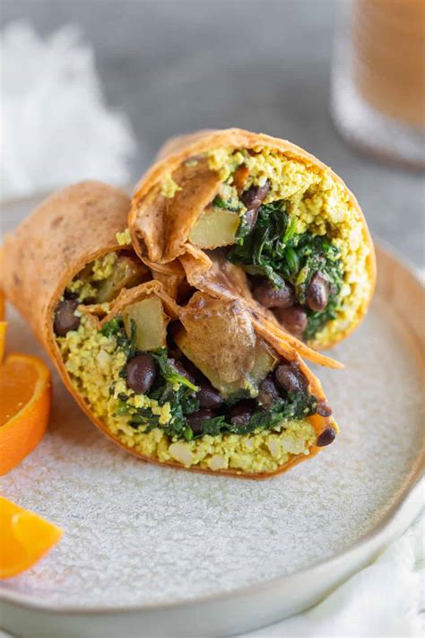 Vegan Breakfast Burrito - Delish Knowledge
