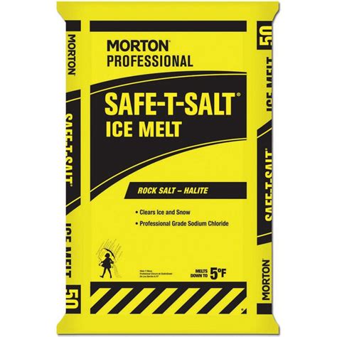 Morton Safe T Salt Ice Melt Lb Big Bag For Snow And Ice Per Pallet