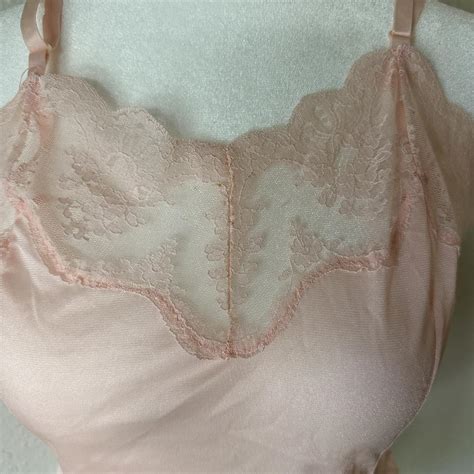 Vintage Lingerie Top Pink Vintage Lingerie Tank Top Depop