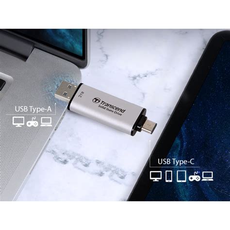 Ssd Transcend Esd S Tb Usb Type A Usb Type C D