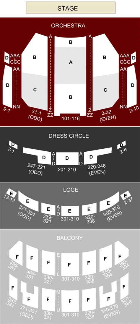 Oriental Theatre Chicago Il Seating Chart And Stage Chicago