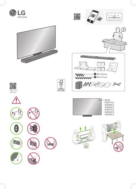 Quick Start Guide for LG OLED TV Models | SC9S_TV SYNERGY_QSG_QR_MBM67533921_(GLOBAL)