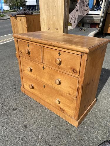 Antique Victorian Pine Chest Of Drawers Amazing Solid Condition