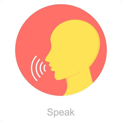speak  speaking icon concept  vector art  vecteezy