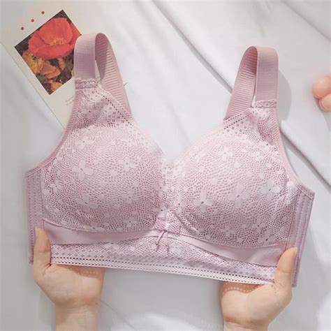 Soutien Gorge De Lingerie En Dentelle De Couleur Unie Pour Femmes Violet A Violet Cdiscount