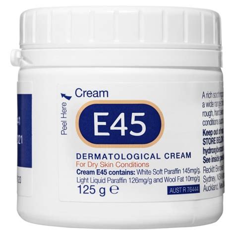 Buy E45 Dermatological Cream For Dry Skin Conditions 125g Online At