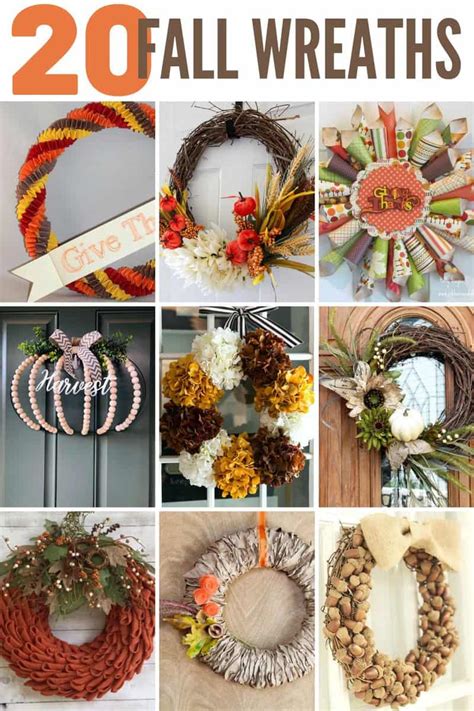 20 Easy Wreaths For Fall The Crafty Blog Stalker