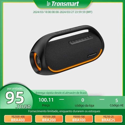 Tronsmart Bang Max 60w - Estoque no Brasil - Promotop